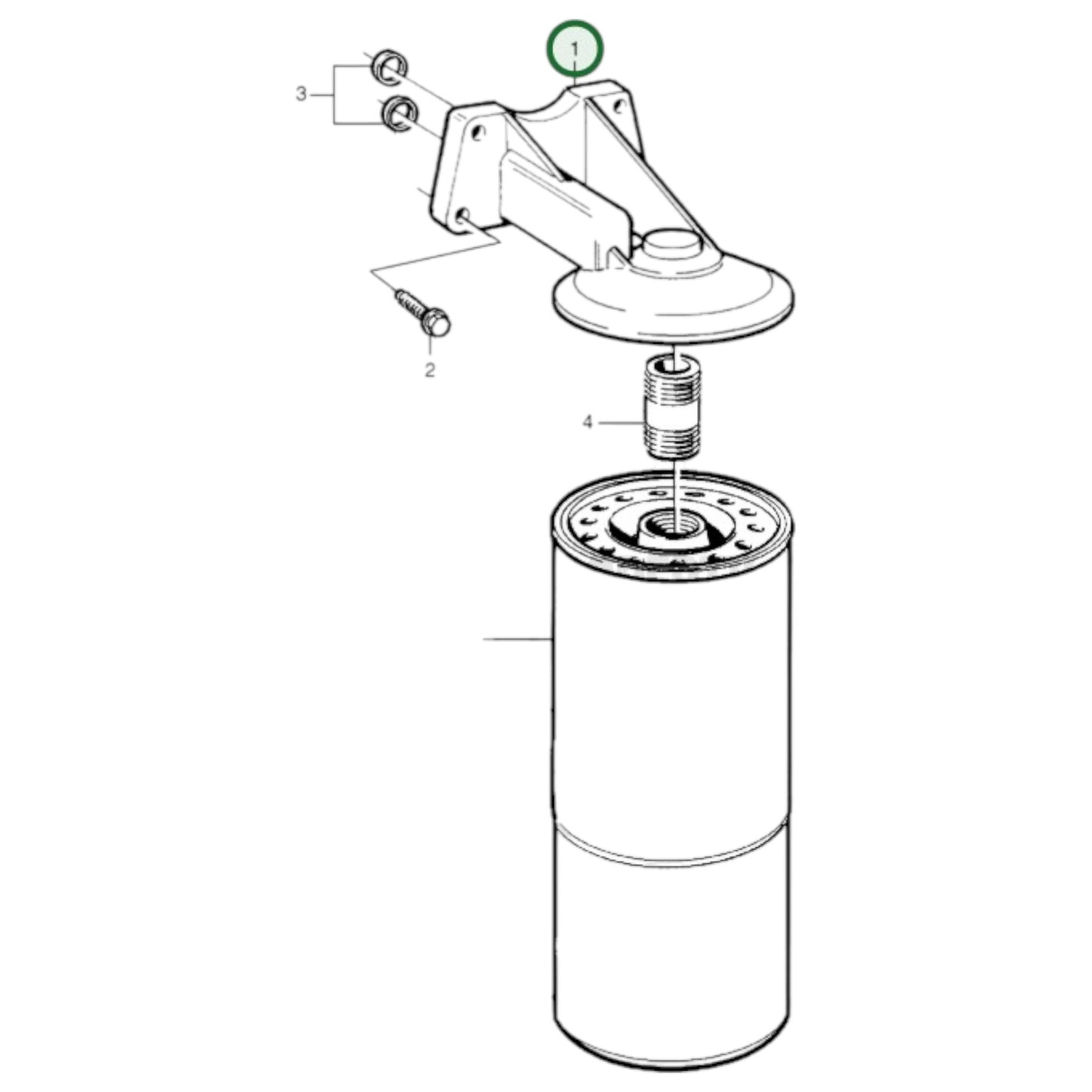 1543852 - Oil Filter Housing