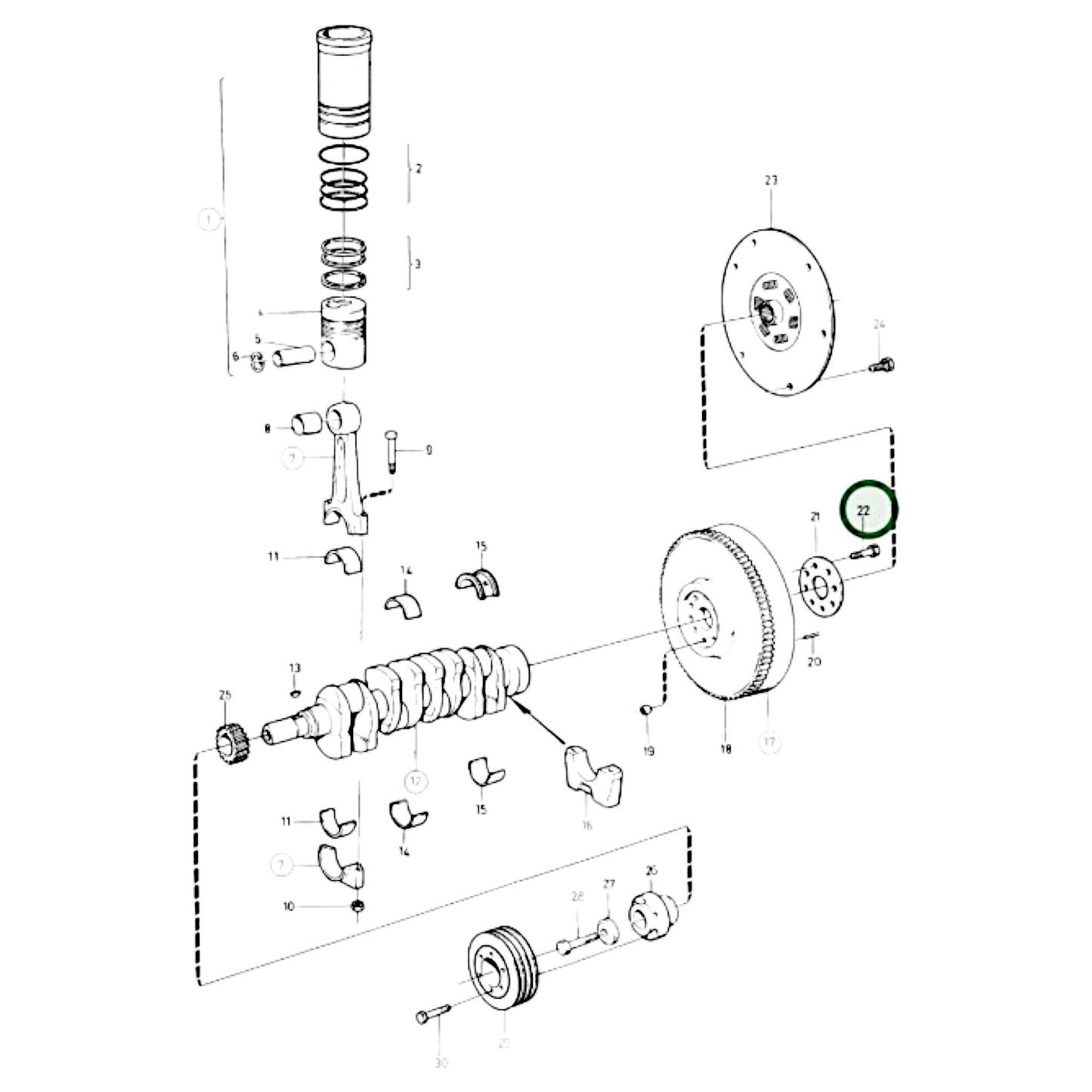 1544147 - Screw/Flywheel