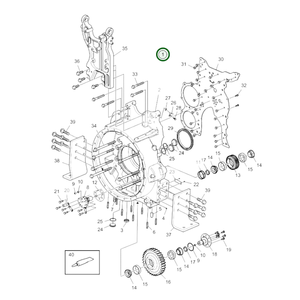17487259 - Flywheel Housing
