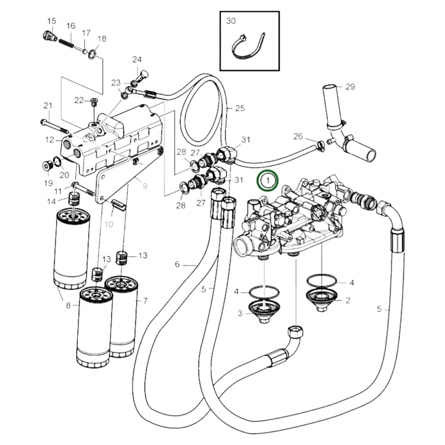 17533225 - Oil Filter Housing