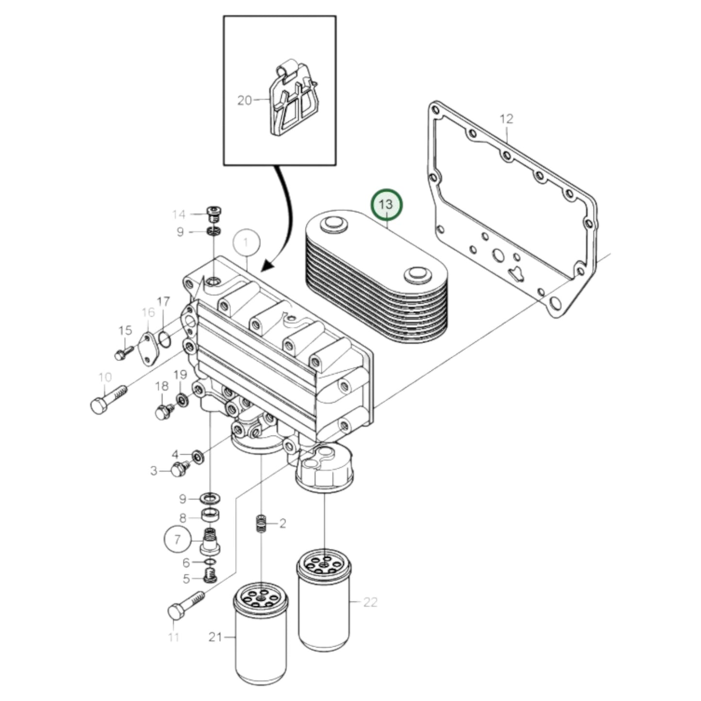 20715679 - Oil Cooler