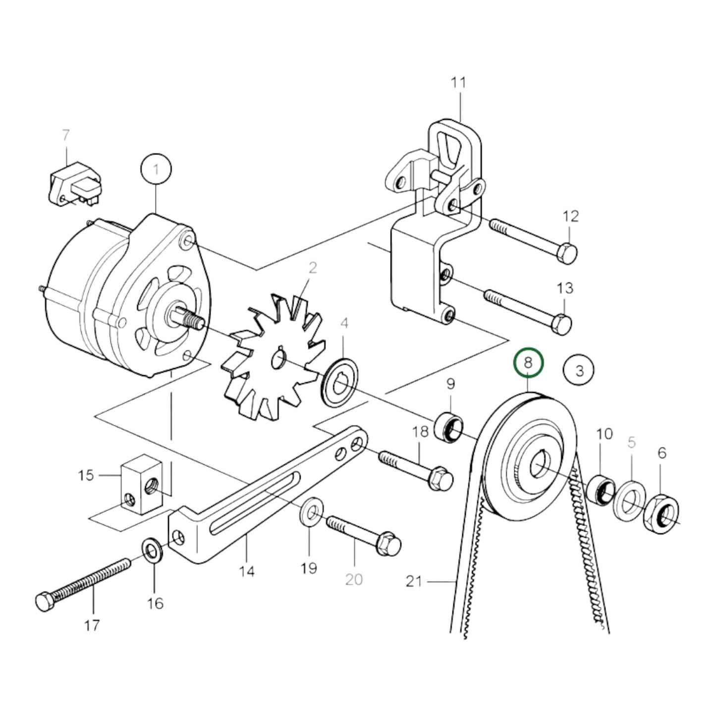 20799510 - V-Belt Pulley