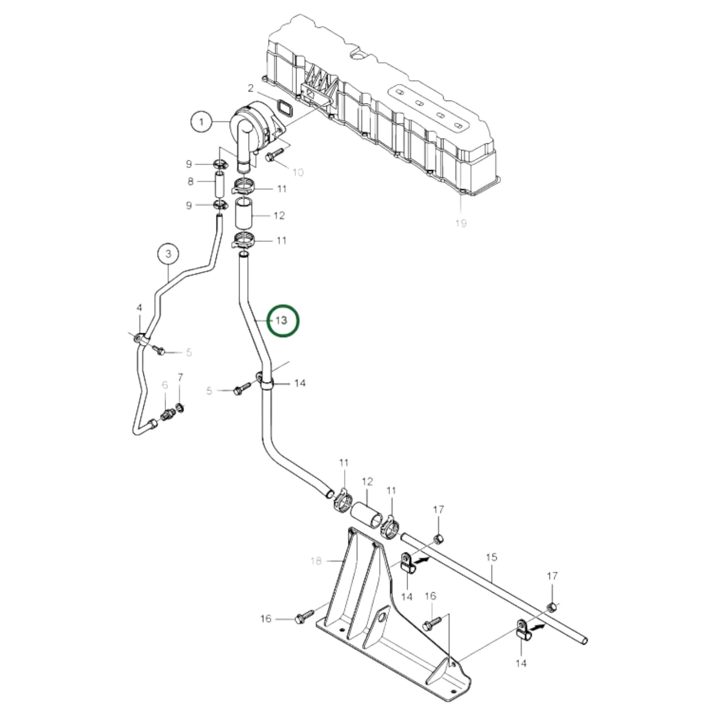 21034589 - Breather Pipe