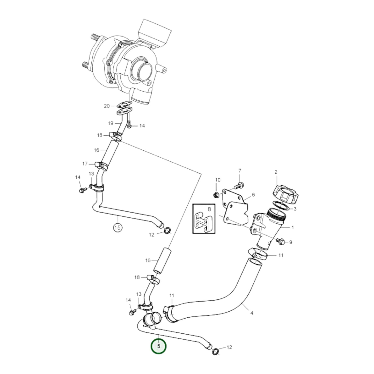 21177977 - Oil Return Pipe