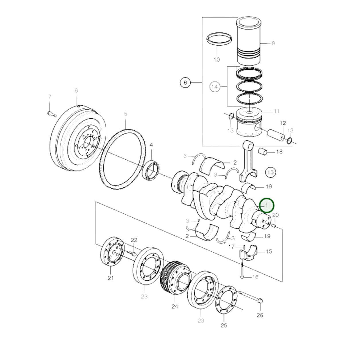 21245957 - Crankshaft