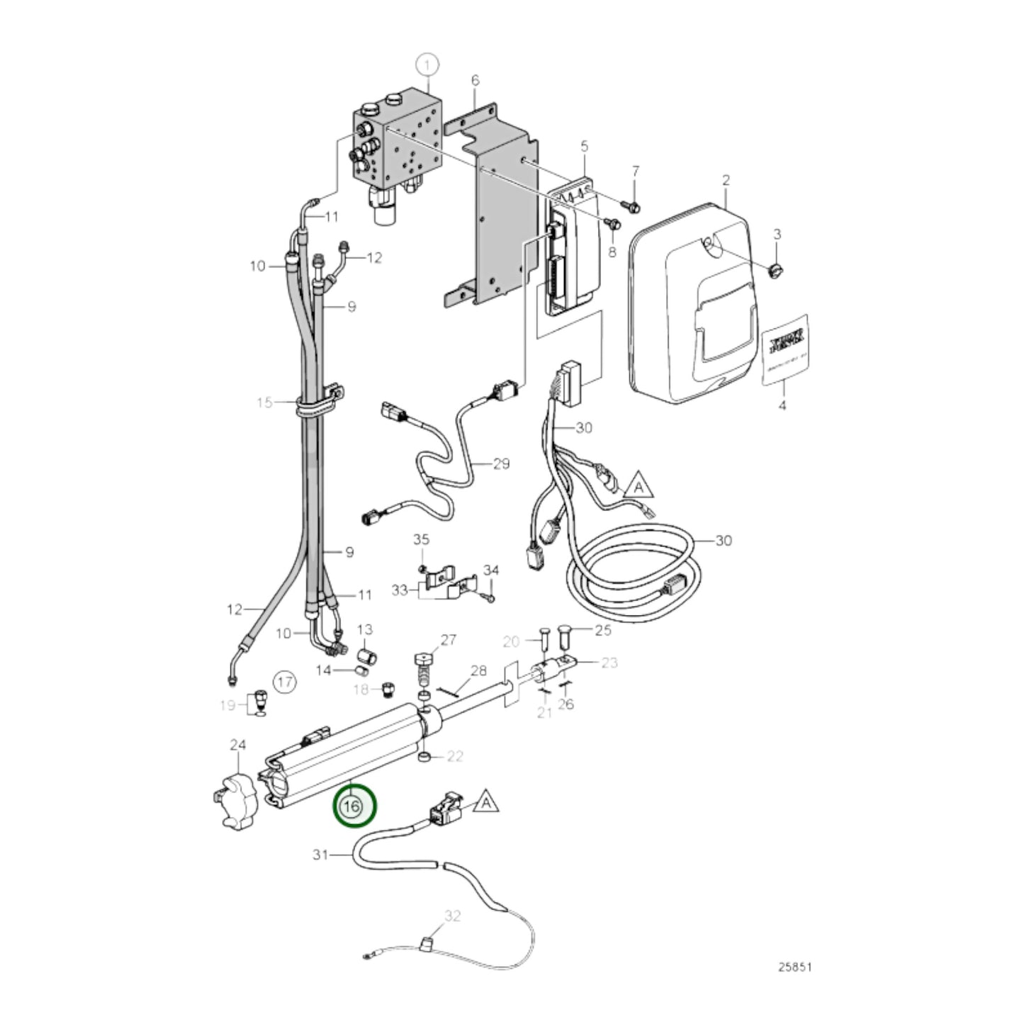 Steering Cylinder - 23202356
