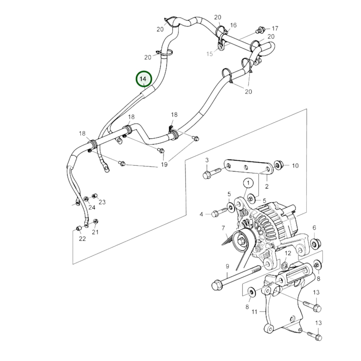 Power Cable - 23366777