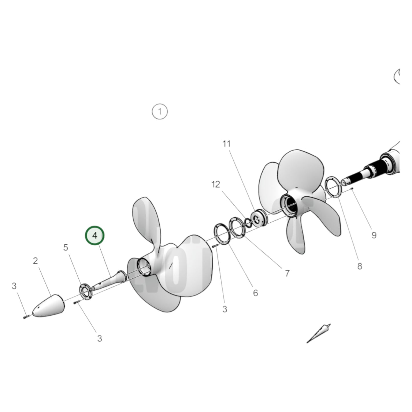 23537887 - Propeller Nut