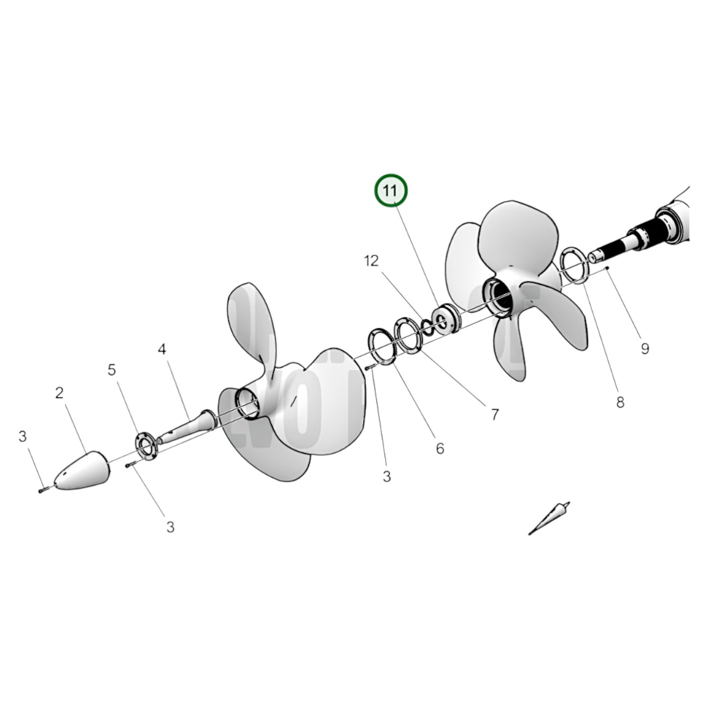 23537892 - Propeller Nut