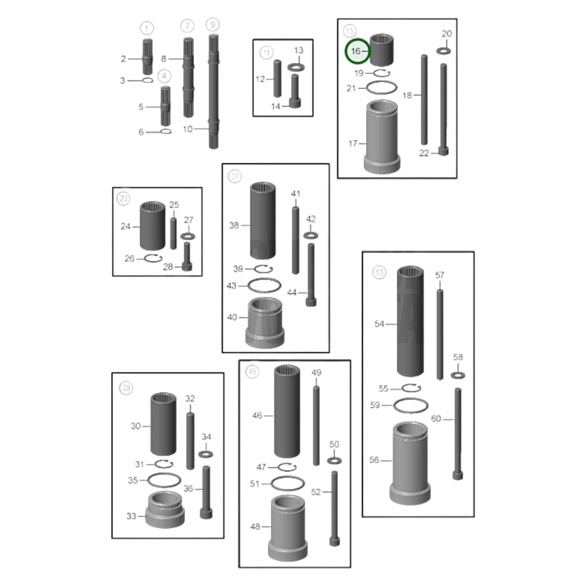 23619165 - Splined Sleeve