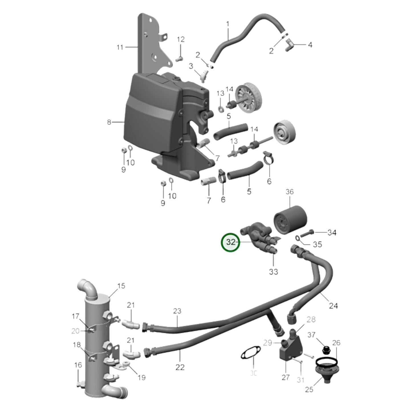 23726164 - Oil Filter Housing