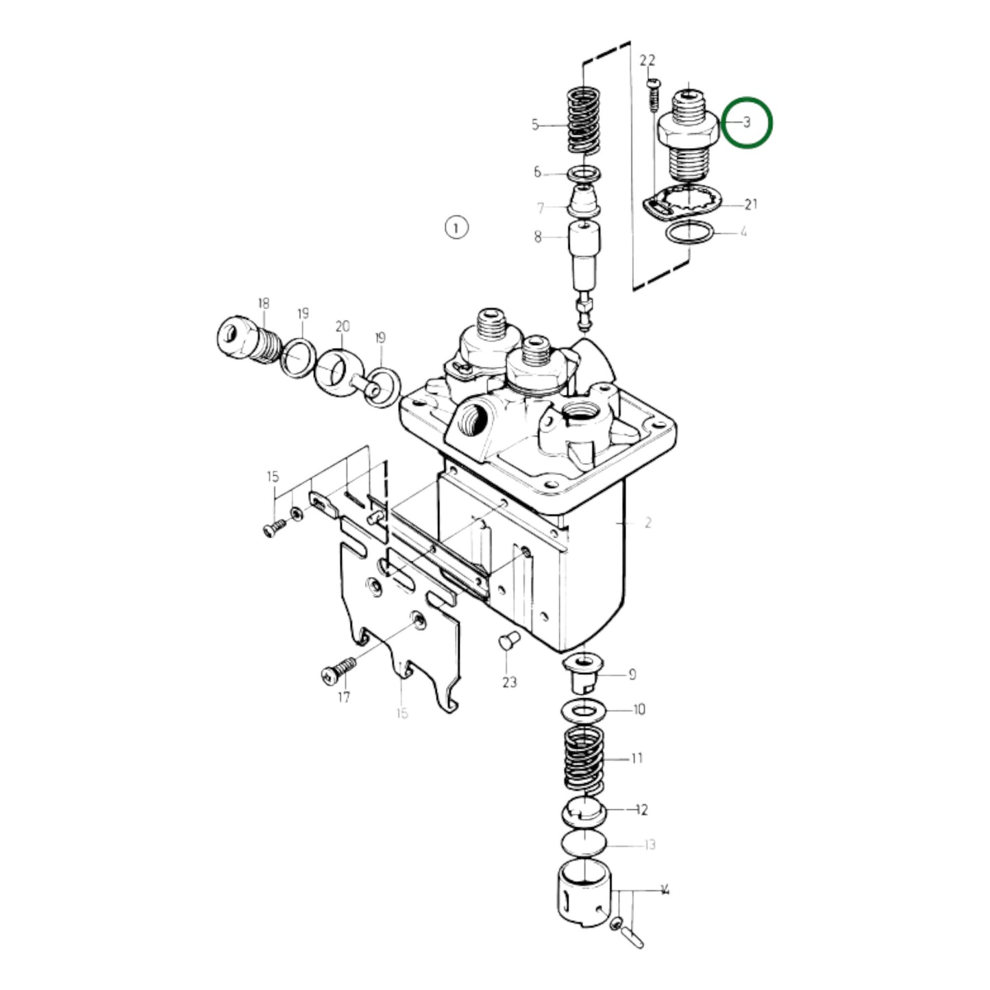 3580402 - Delivery Valve Retainer