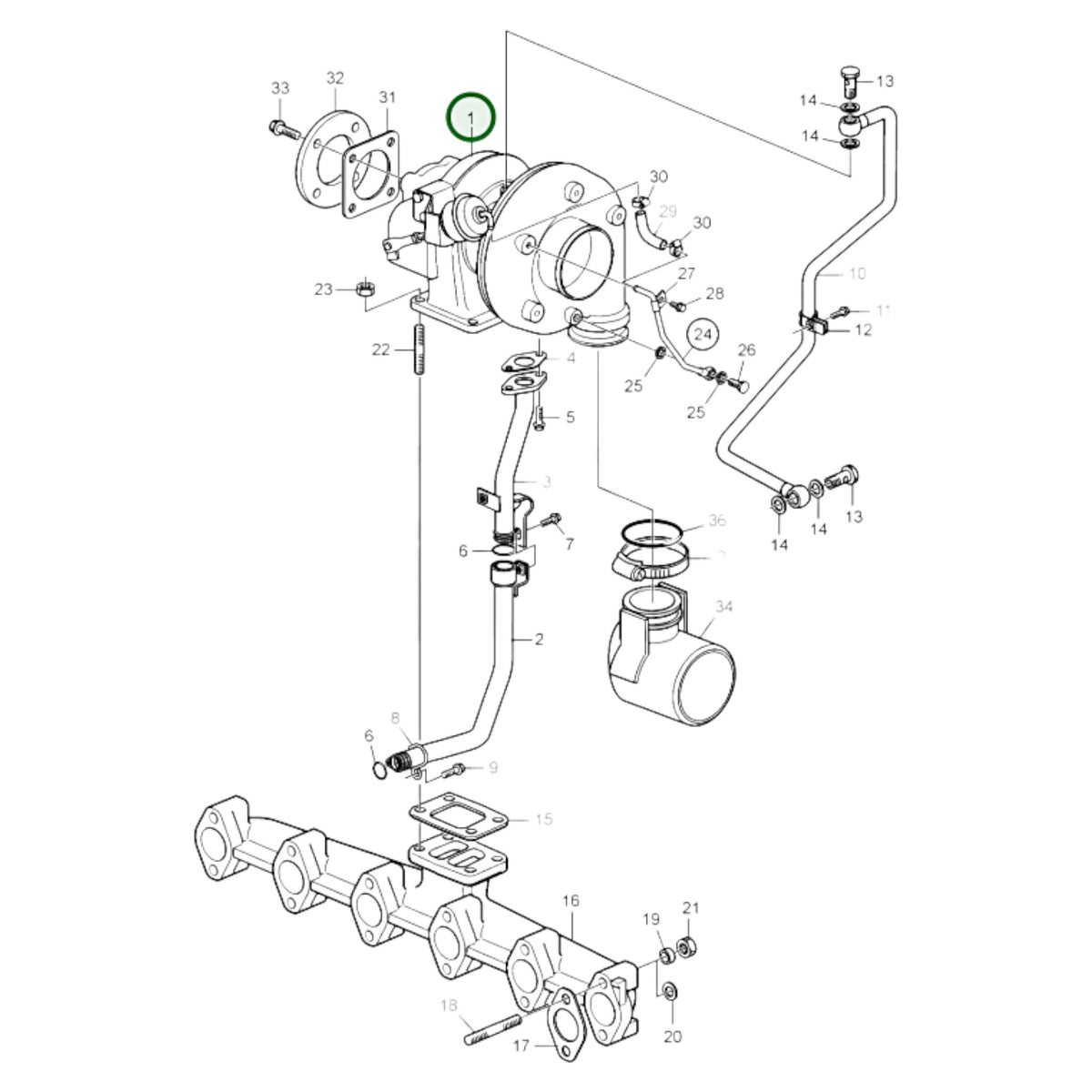 3801364 - Turbocharger, Reman