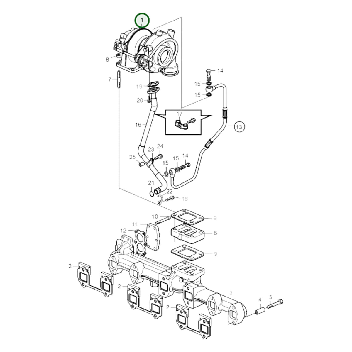 3801435 - Turbocharger, Reman