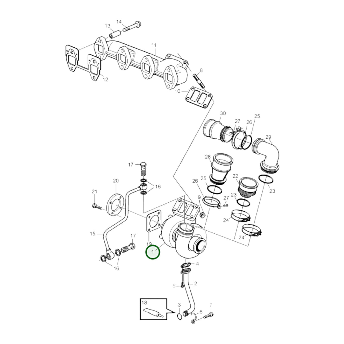 3801447 - Turbocharger, Reman