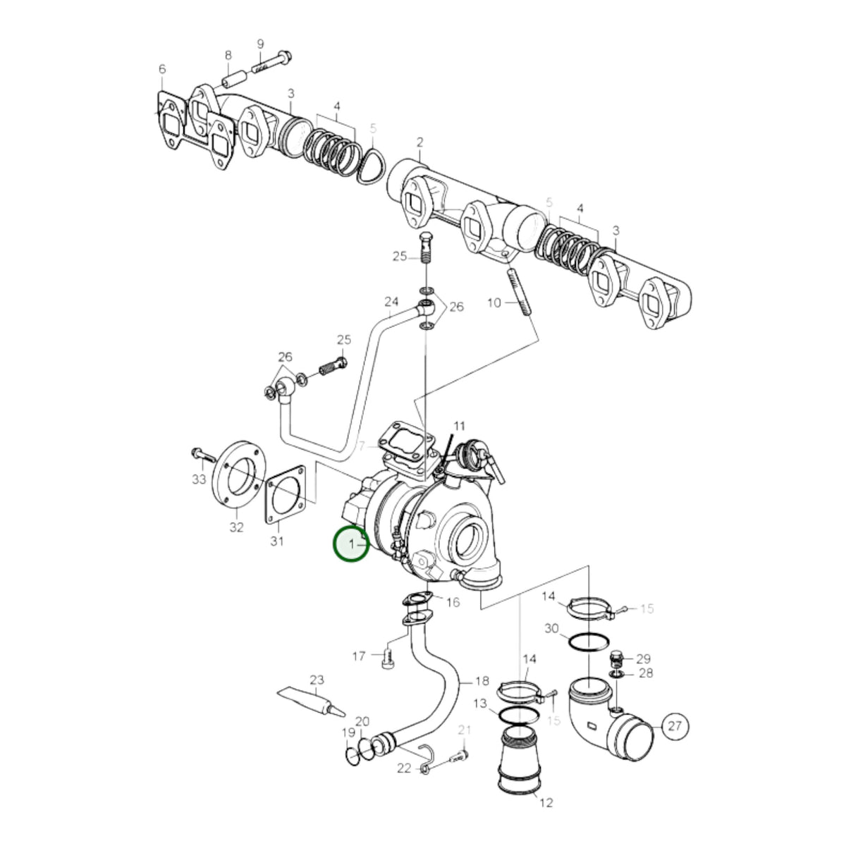 3801460 - Turbocharger, Reman
