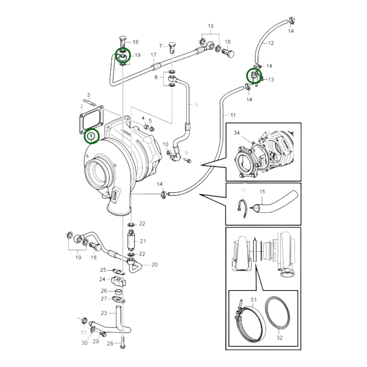 3801495 - Turbocharger, Reman