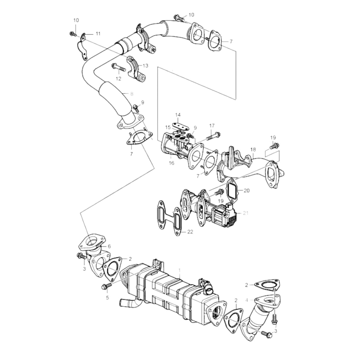 3801752 - Egr Cooler, Reman