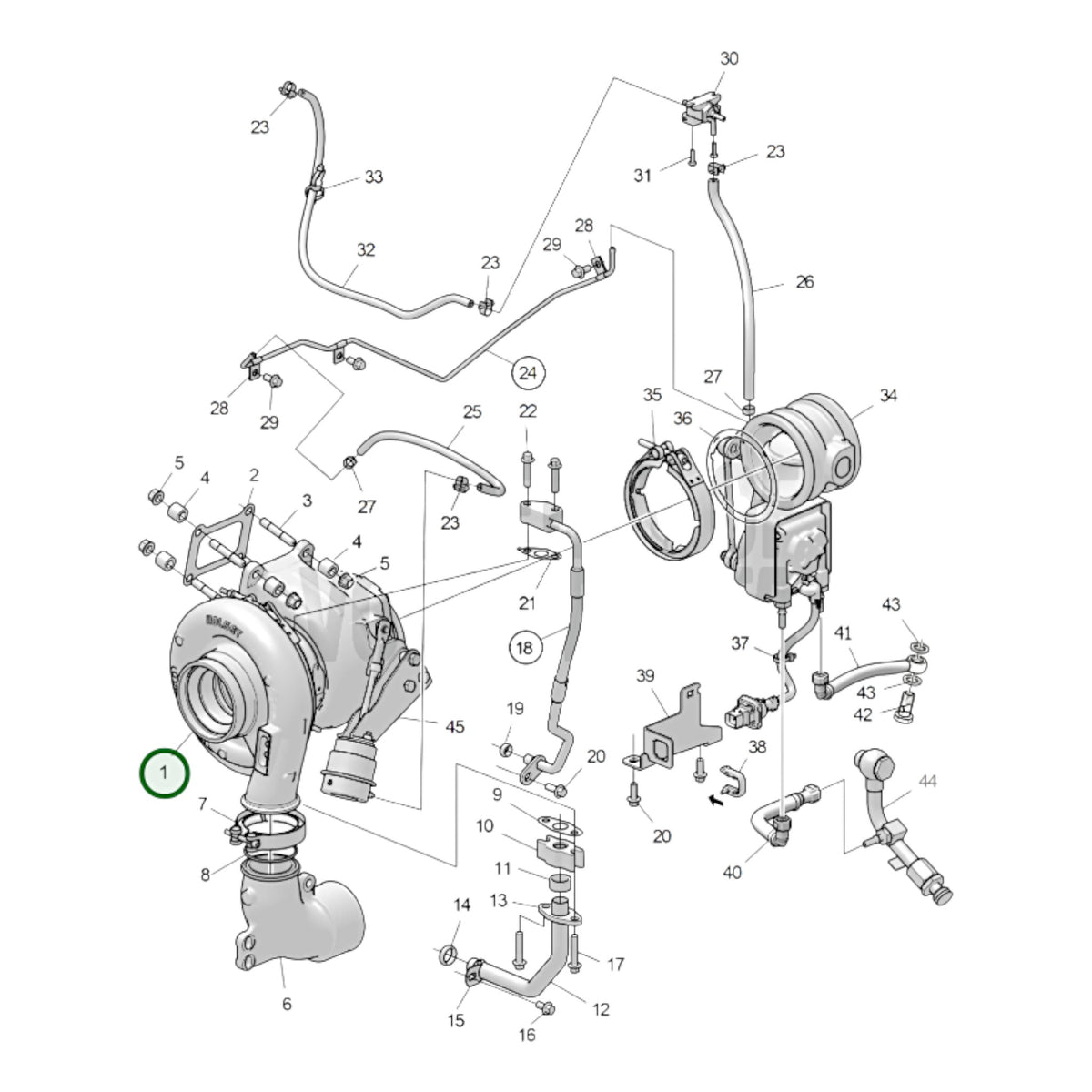 3801800 - Turbocharger, Reman