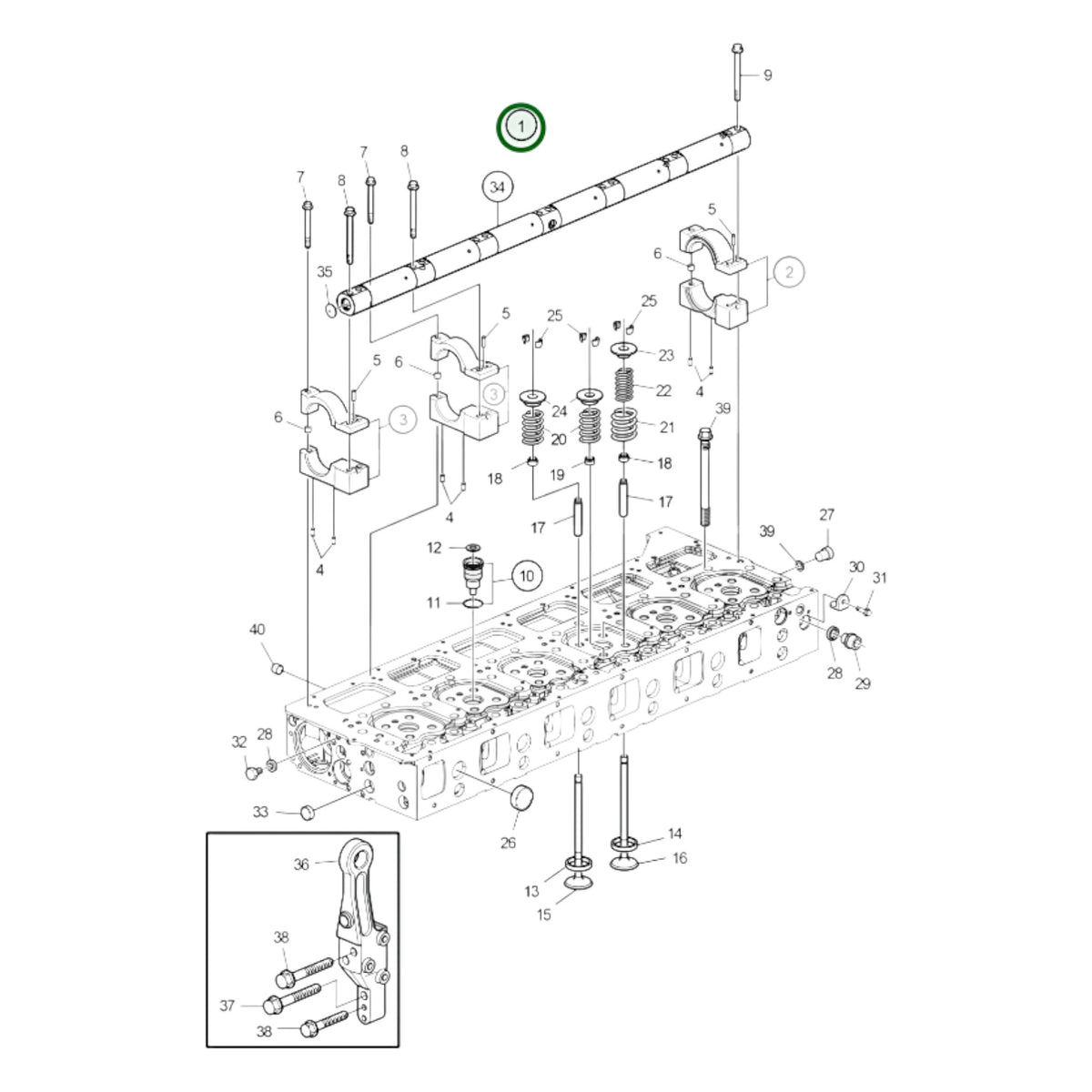 3801805 - Cylinder Head, Reman