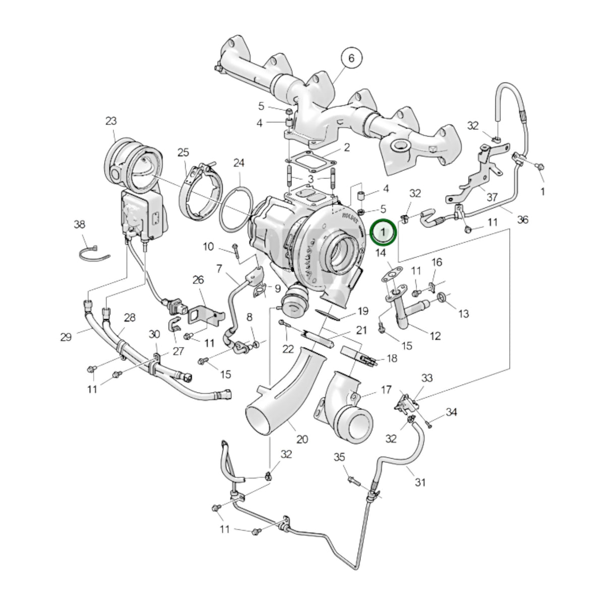 3801807 - Turbocharger, Reman