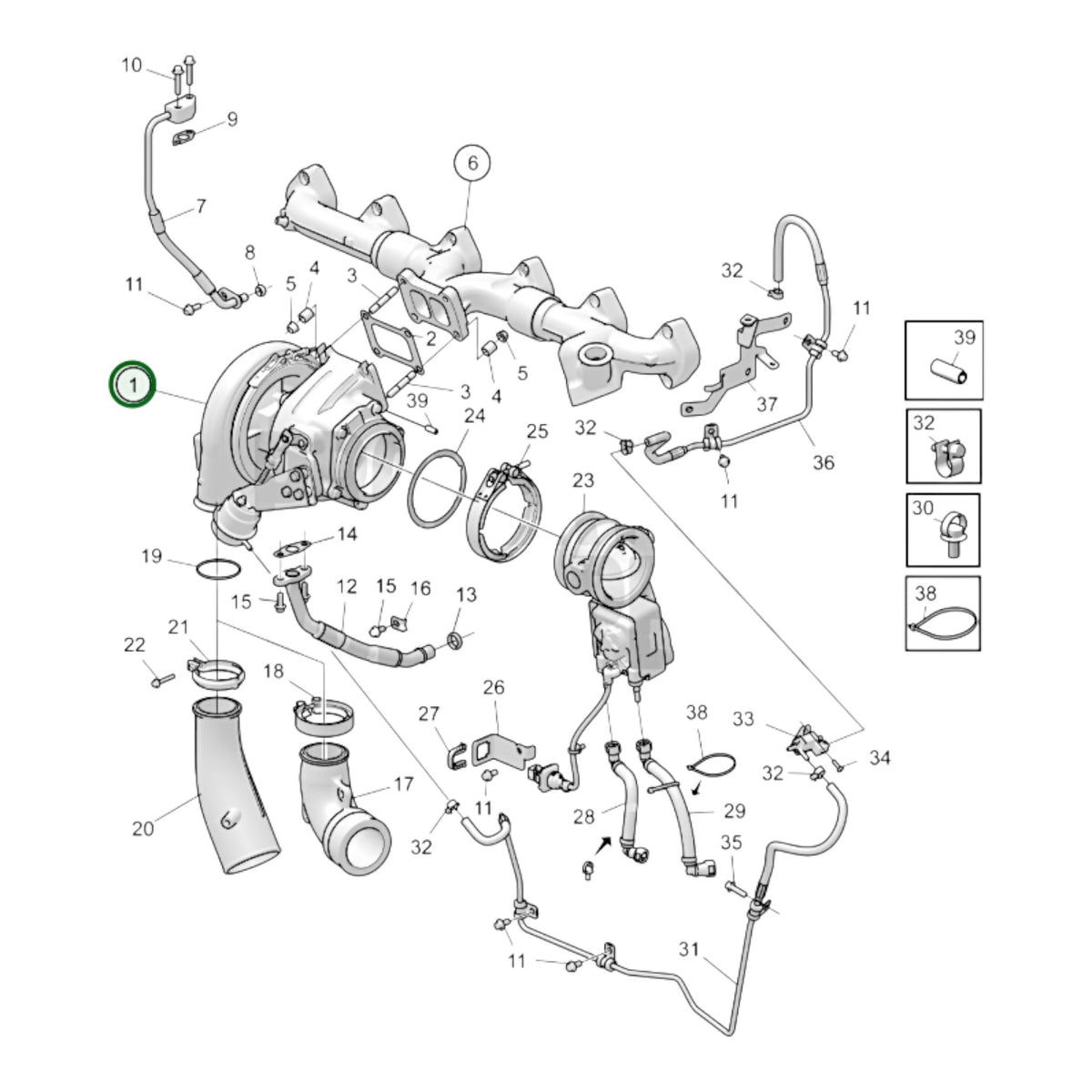 3801808 - Turbocharger, Reman
