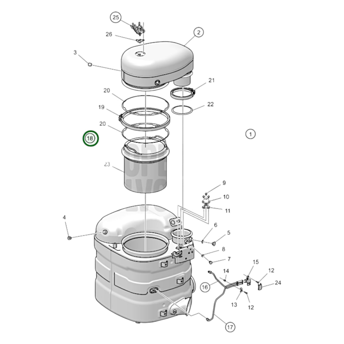 3801856 - Particulate Filter, Reman