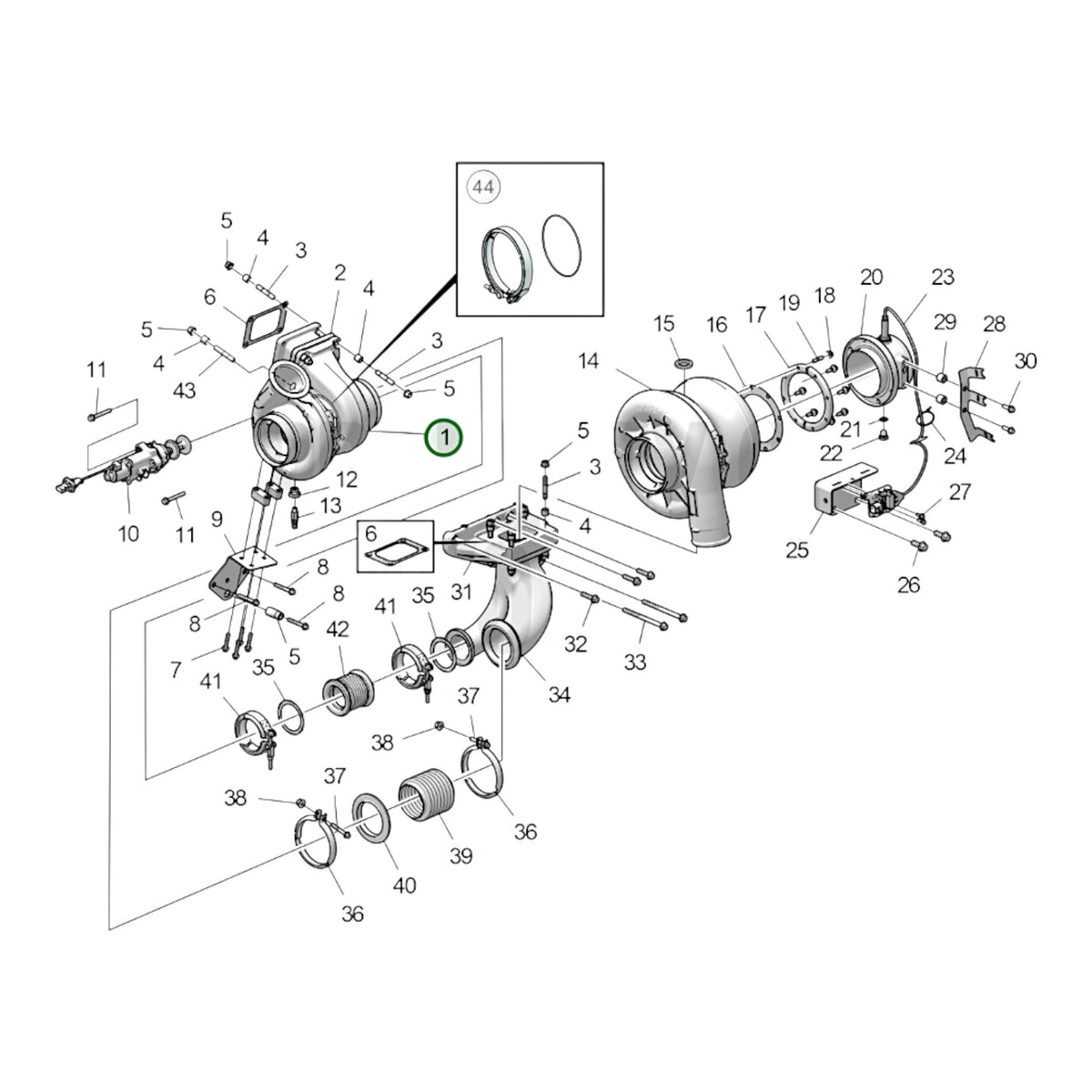 3801910 - Turbocharger, Reman