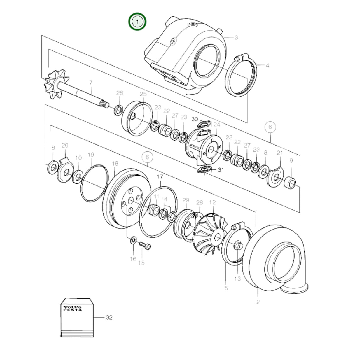 3802116 - Turbocharger, Reman