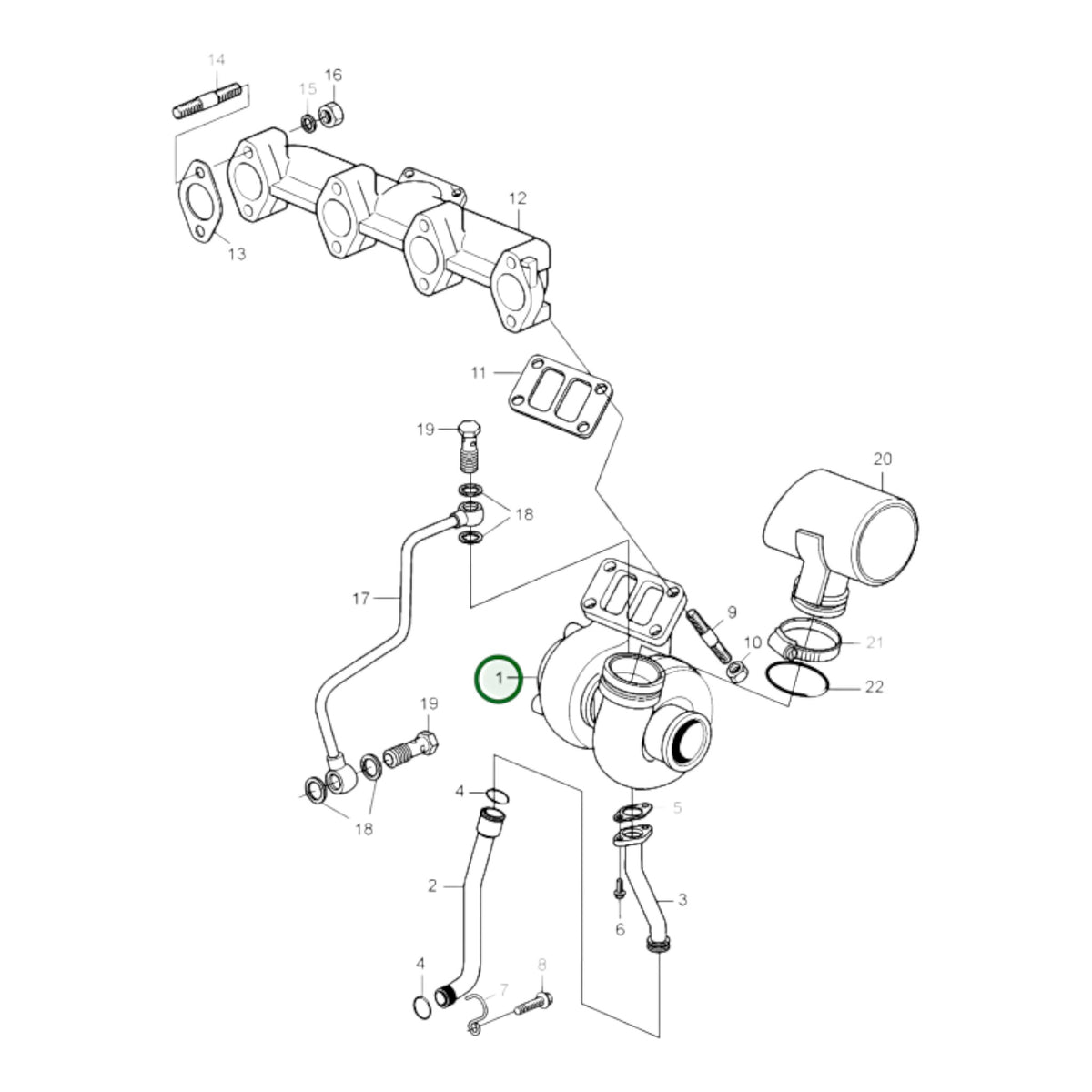 3802191 - Turbocharger, Reman