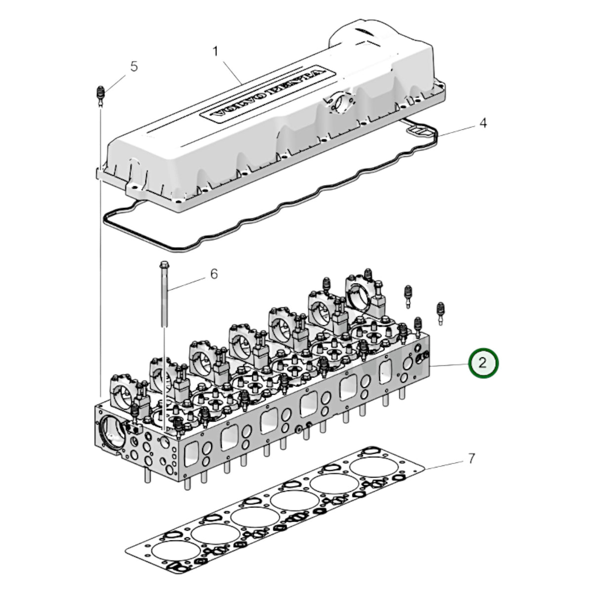 3802221 - Cylinder Head, Reman