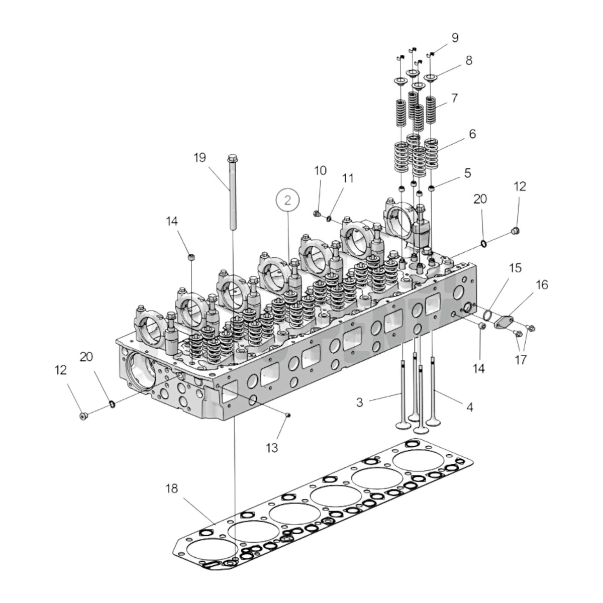 3802303 - Cylinder Head, Reman