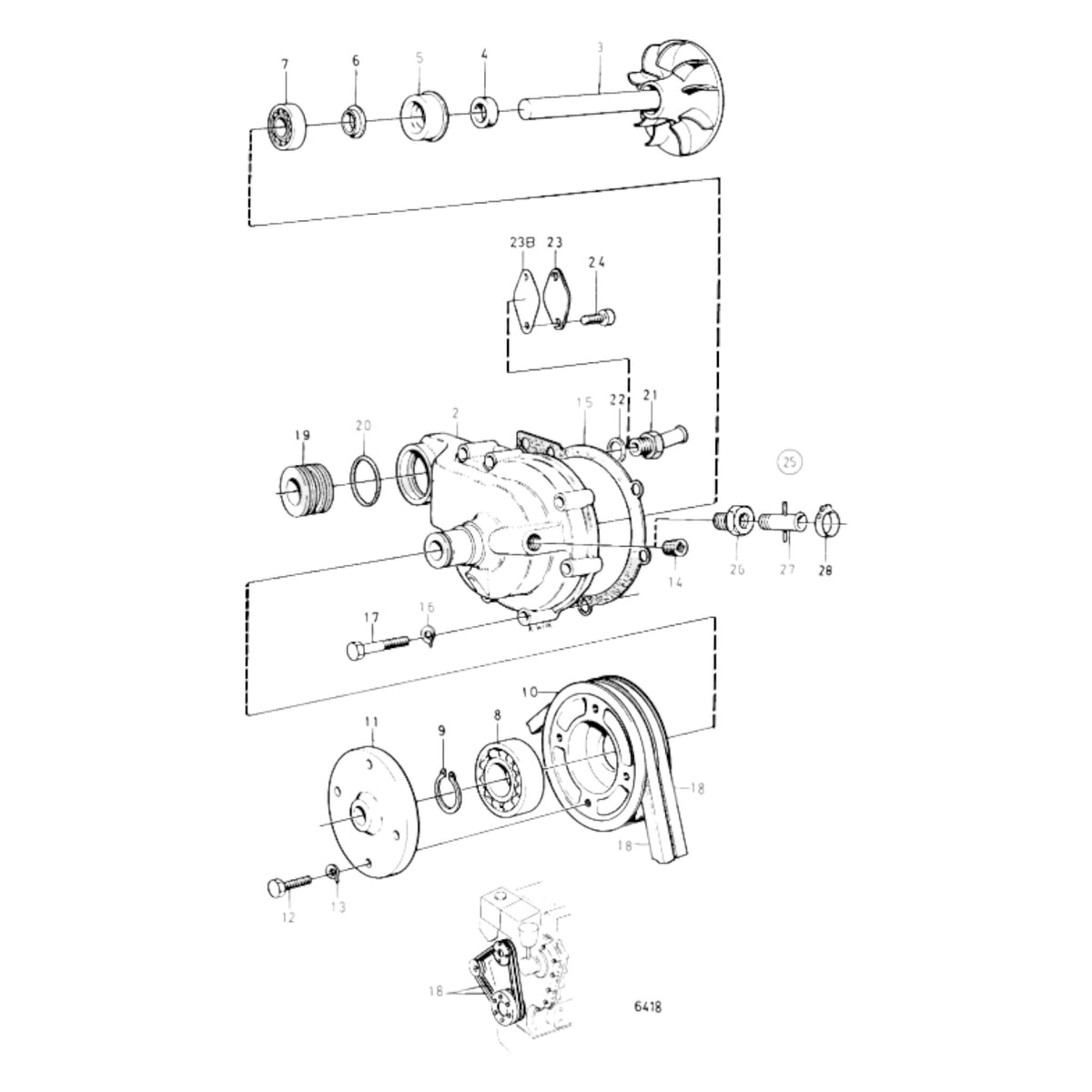 3803380 - Coolant Pump, Reman