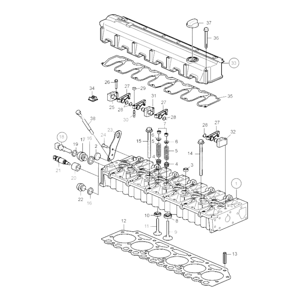 3803958 - Cylinder Head, Reman