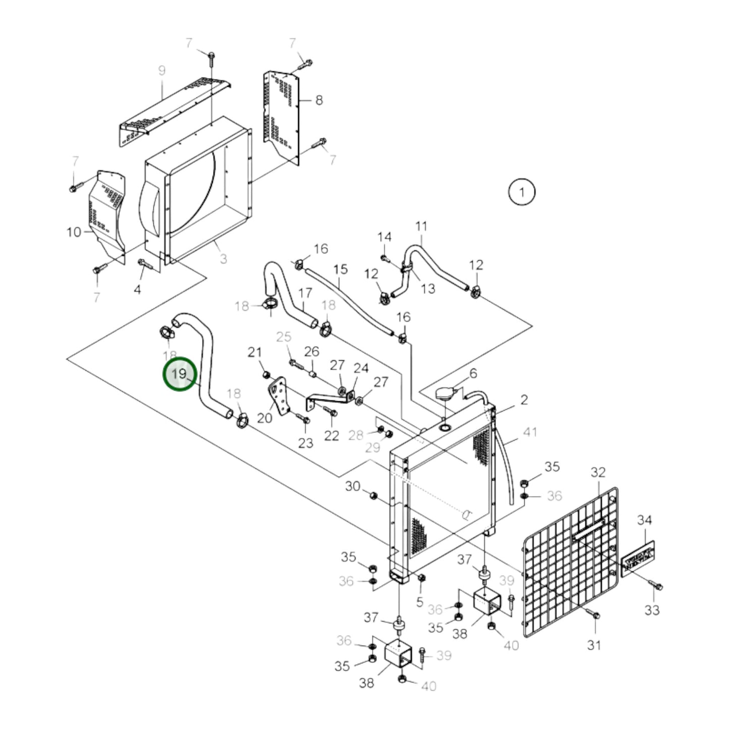 3809212 - Cooling Hose