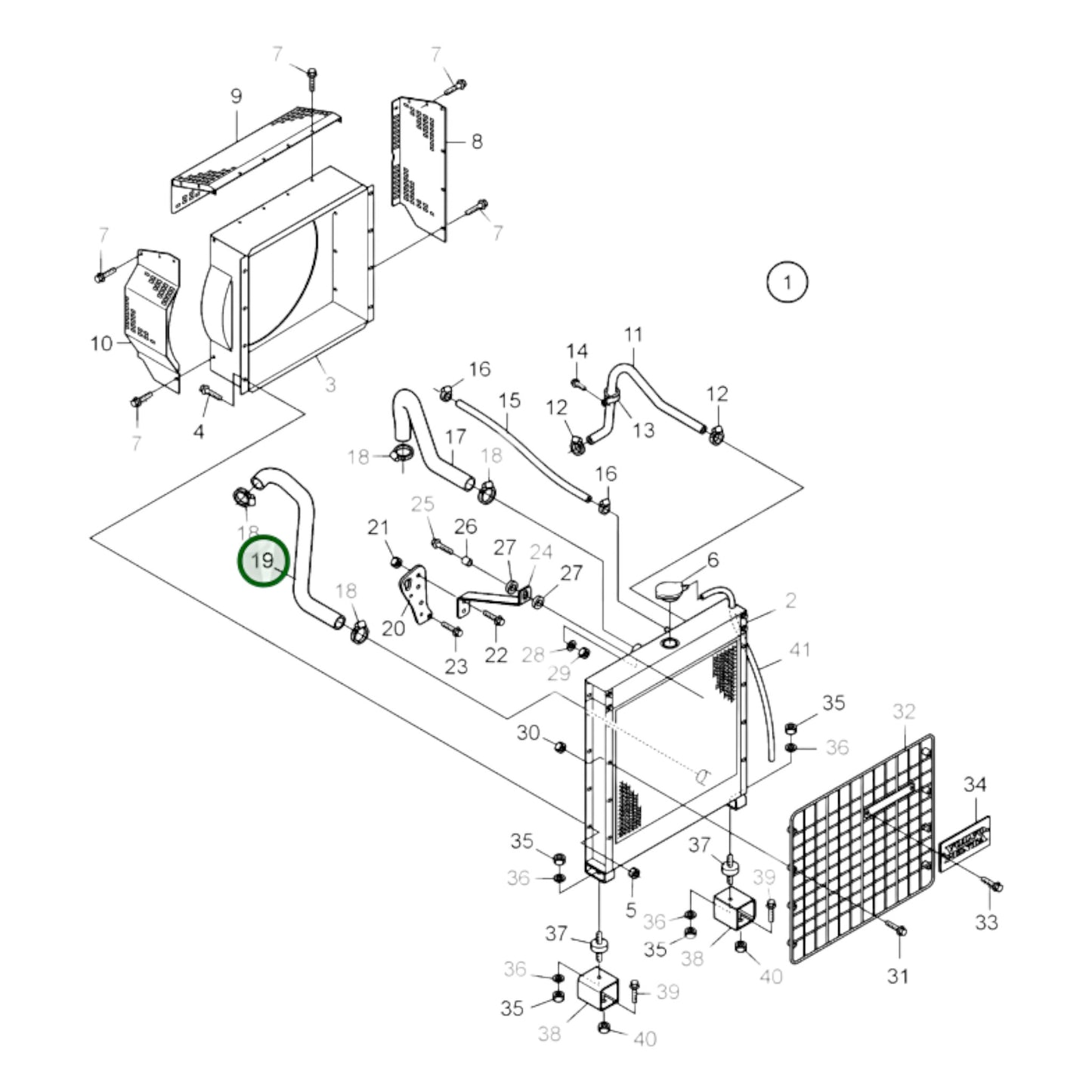 3809289 - Cooling Hose