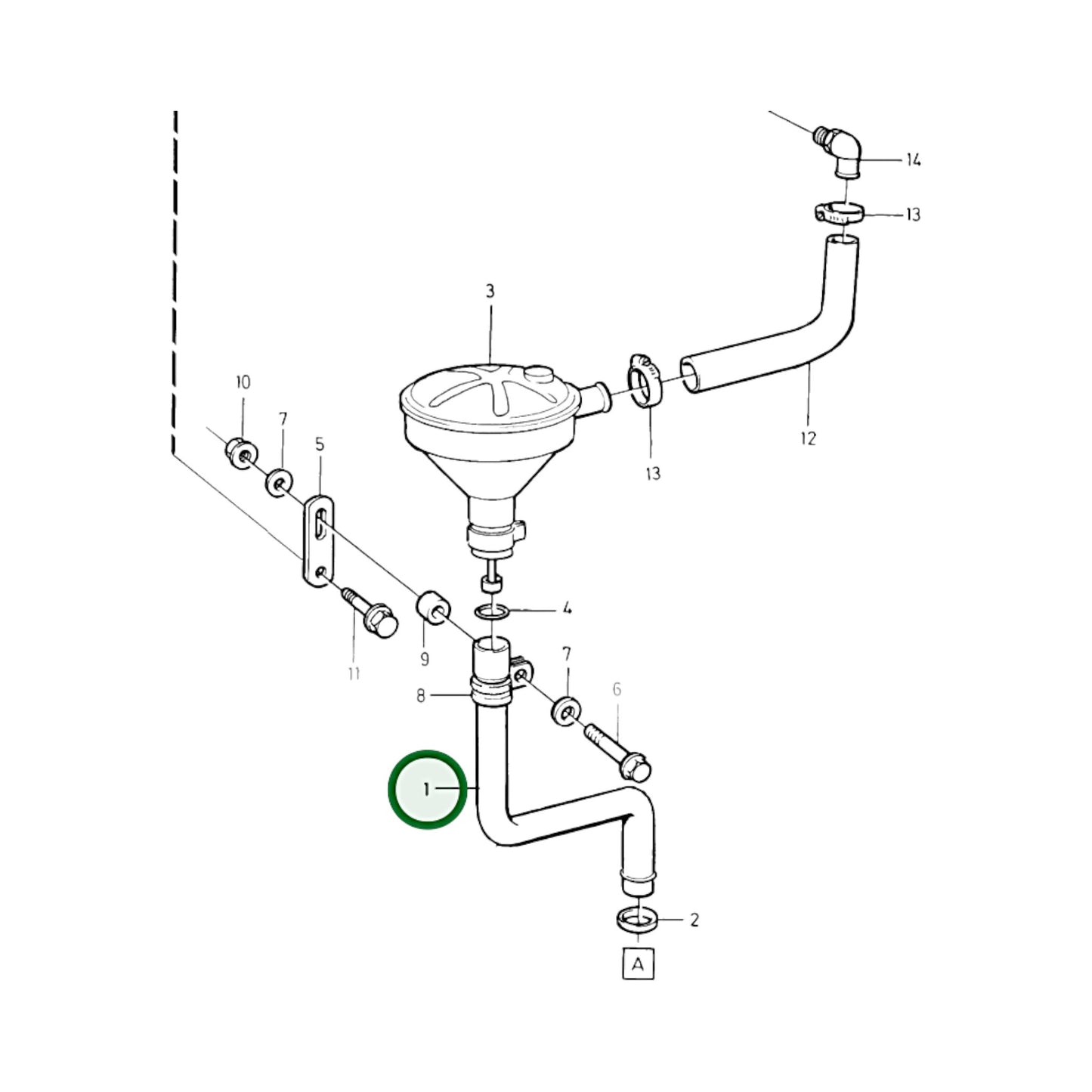 3825014 - Breather Pipe