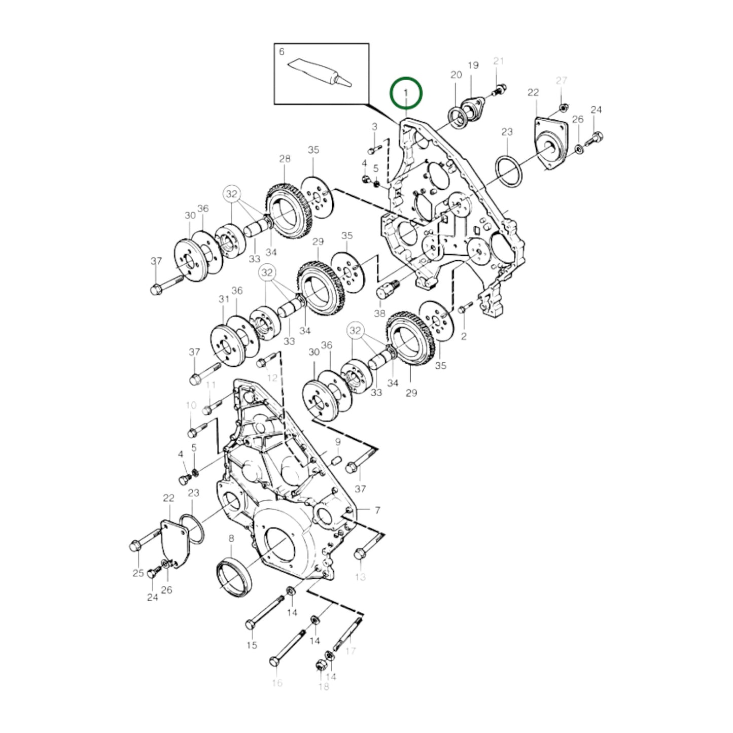 3825331 - Timing Gear Casing