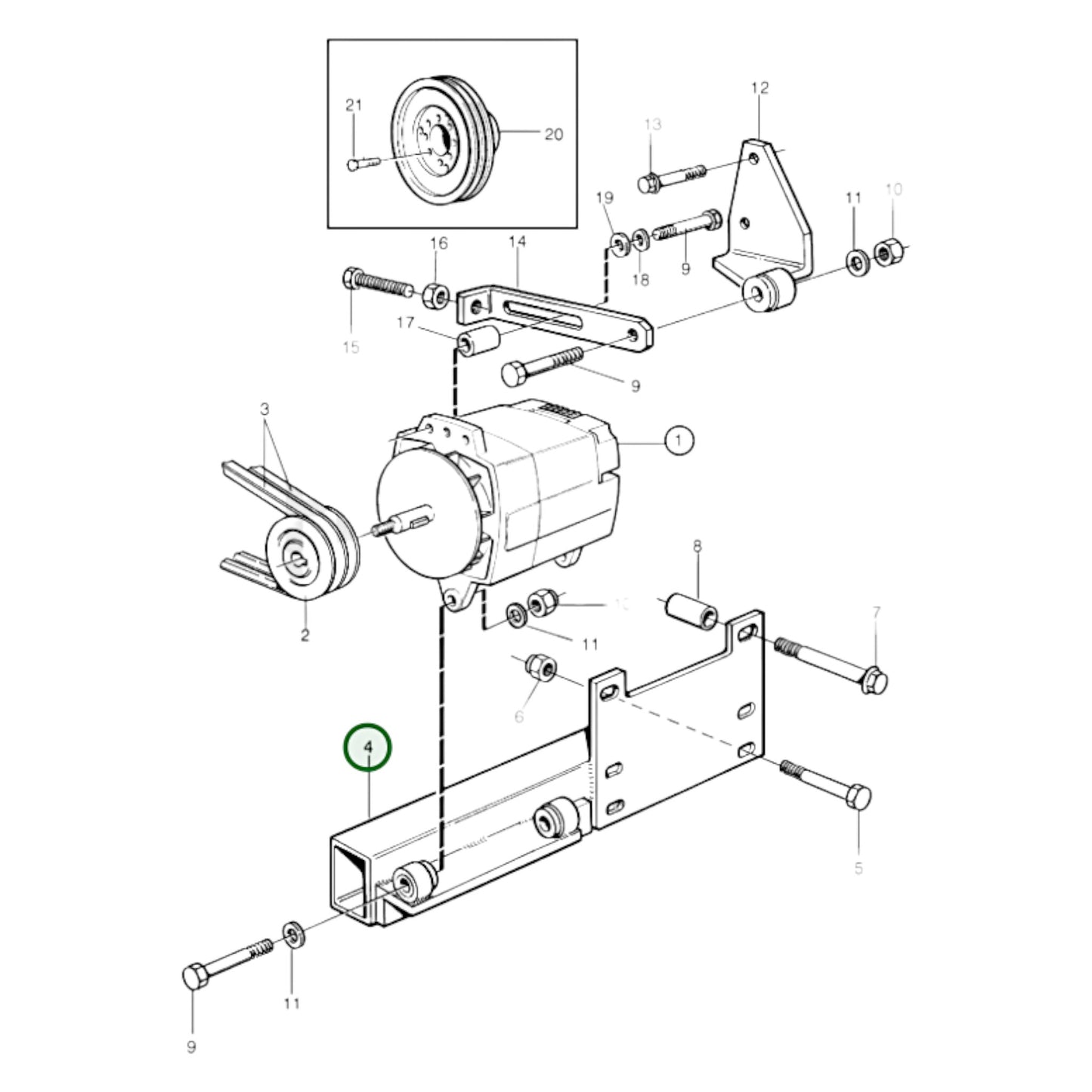 3825340 - Alternator Bracket