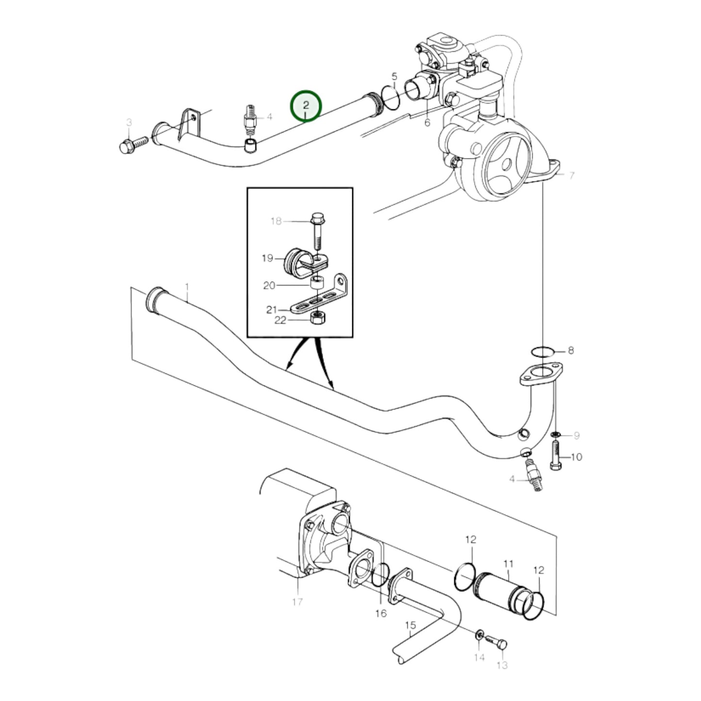 3825341 - Coolant Pipe