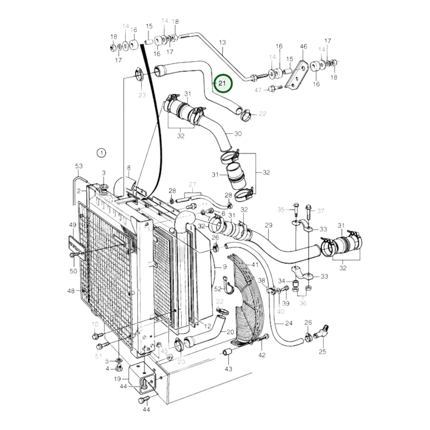 3827048 - Radiator Hose