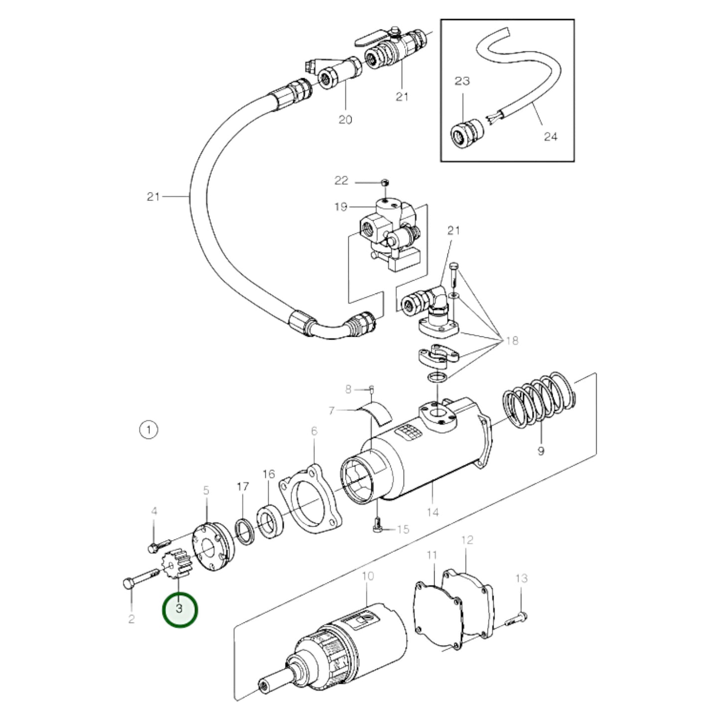 3830008 - Starter Pinion