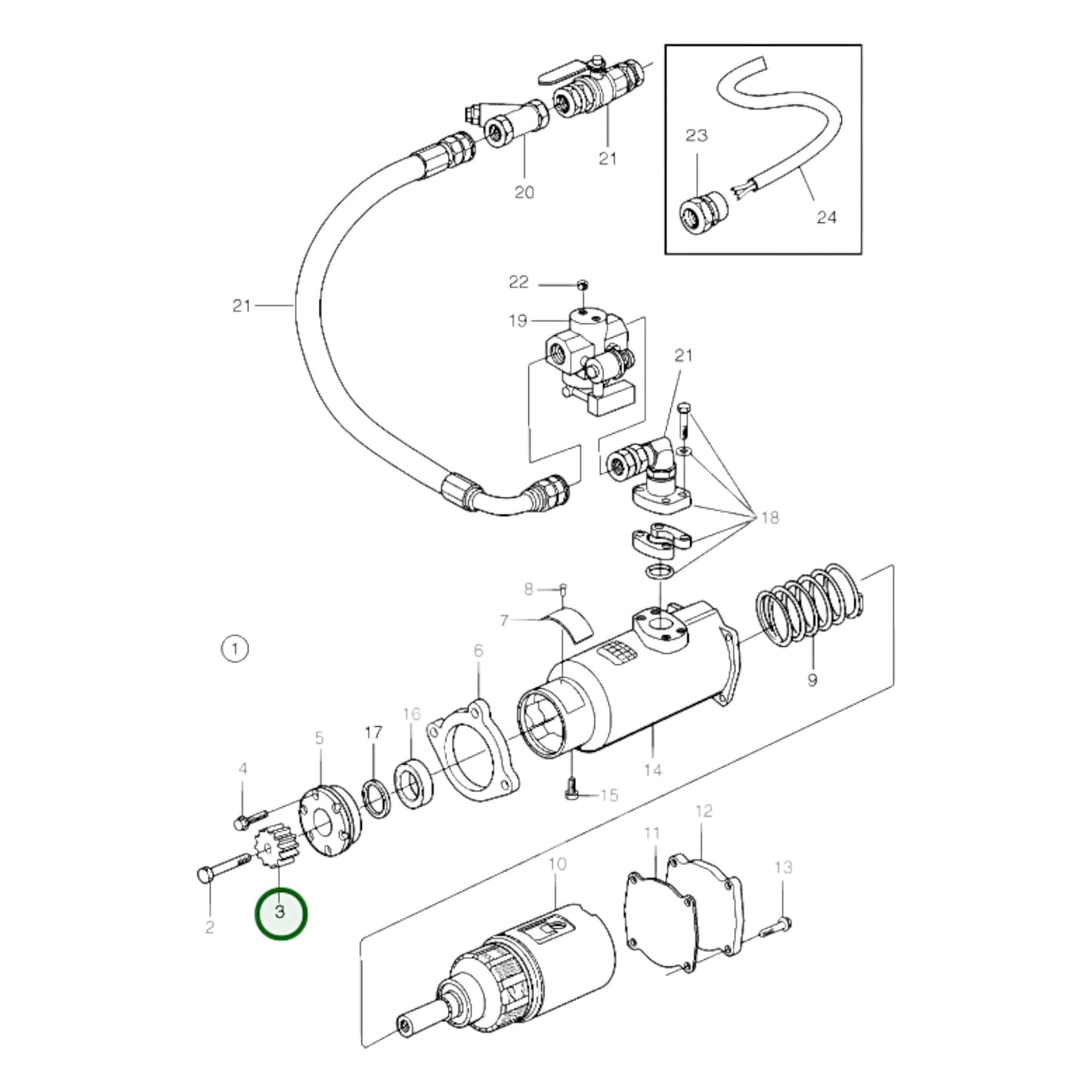 3830009 - Starter Pinion