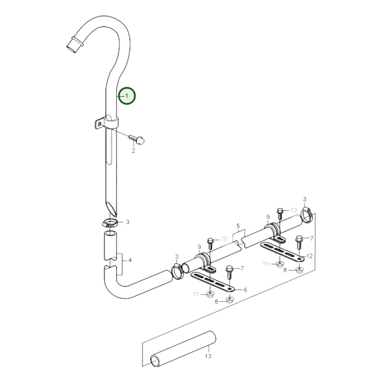 3830922 - Breather Pipe