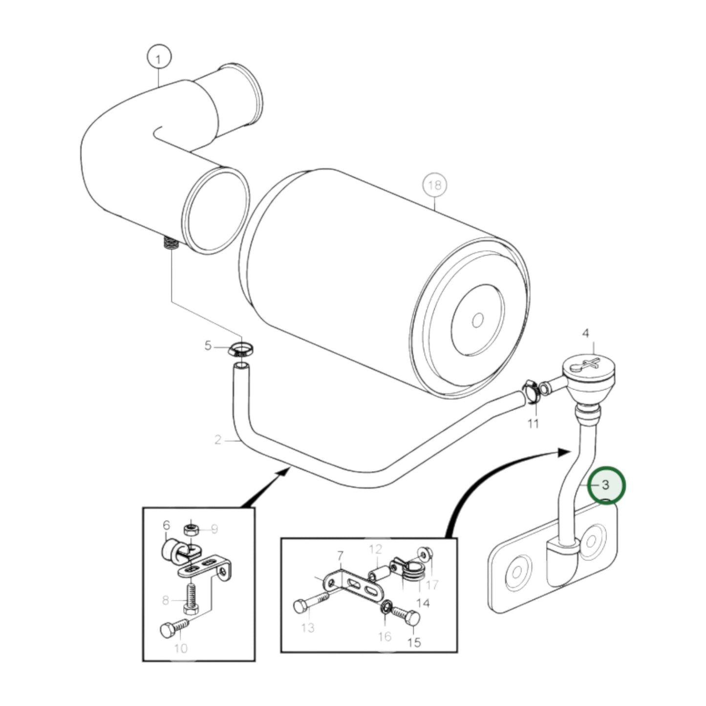 3836689 - Breather Pipe
