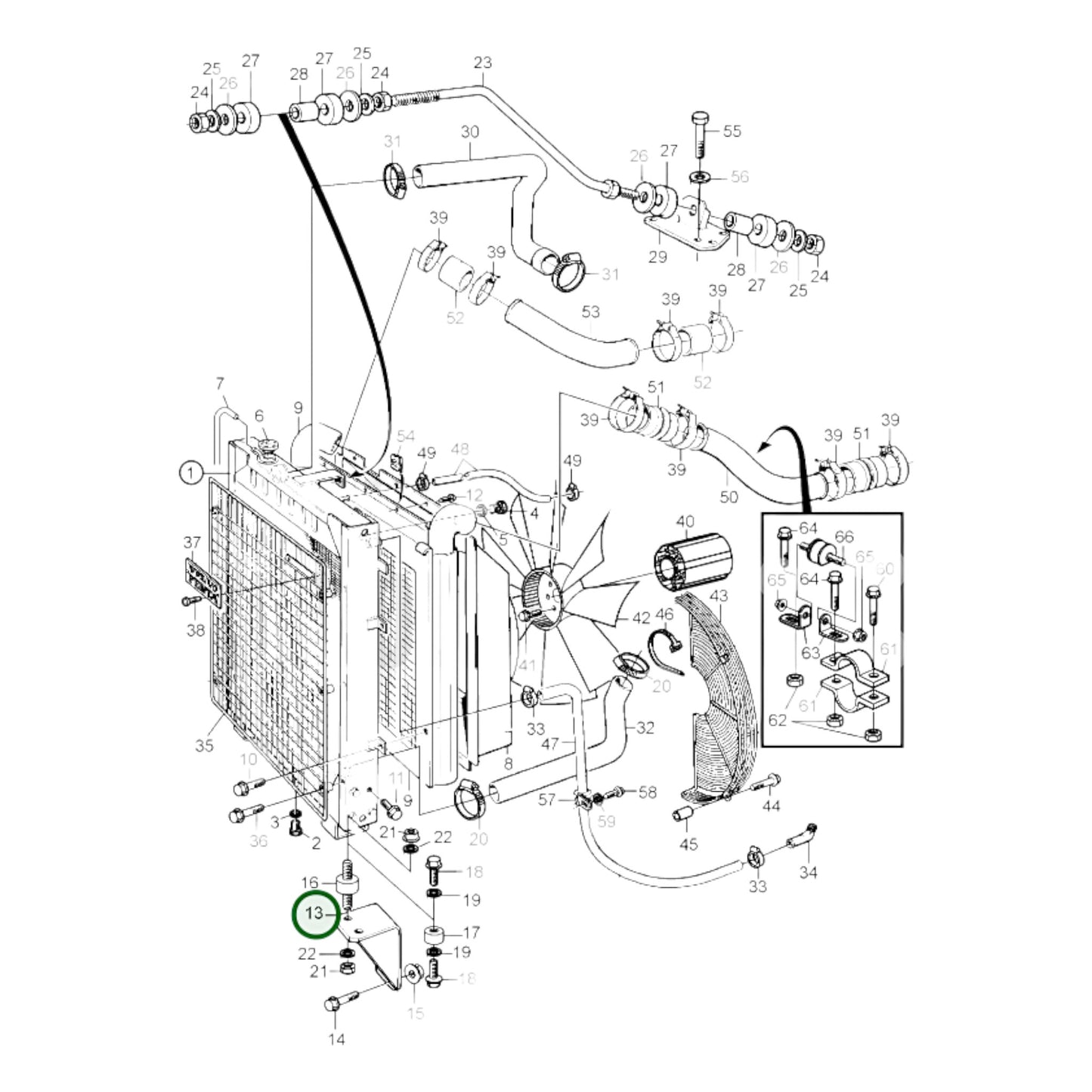 3837162 - Radiator Bracket