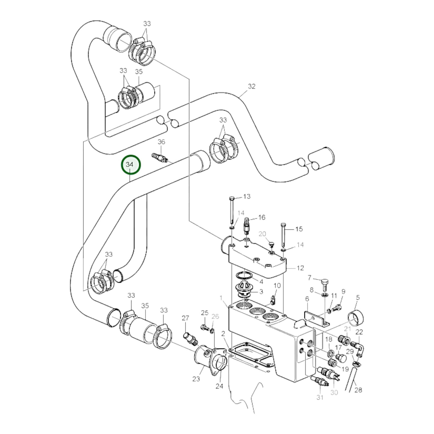 3837273 - Coolant Pipe