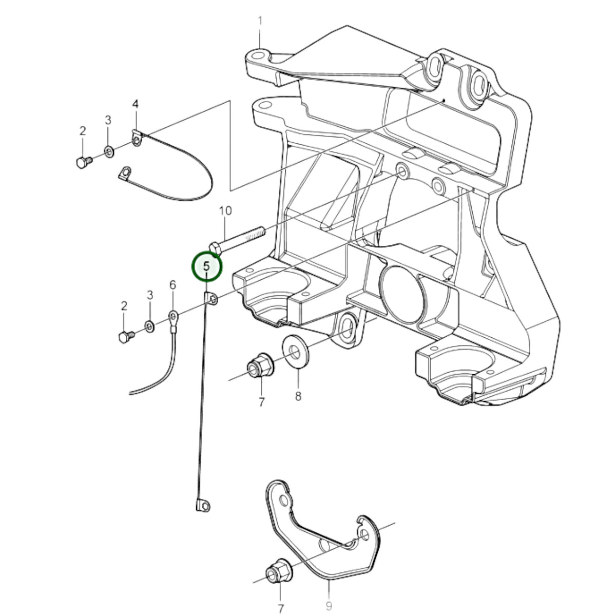 3853928 - Chassis Ground Cable