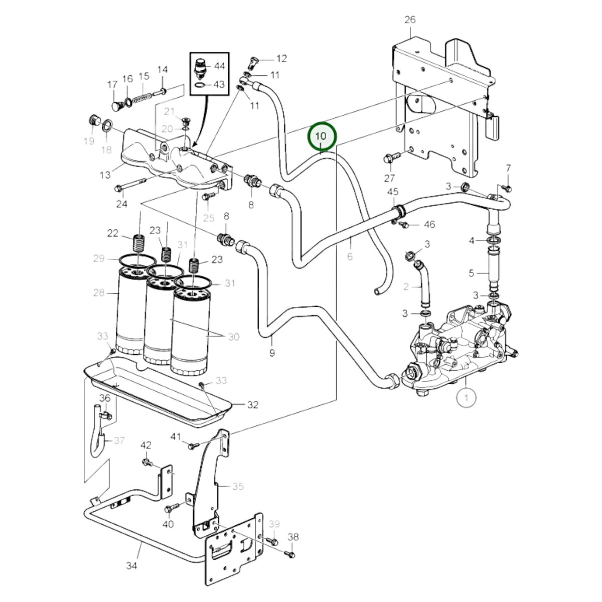 3883438 - Oil Hose
