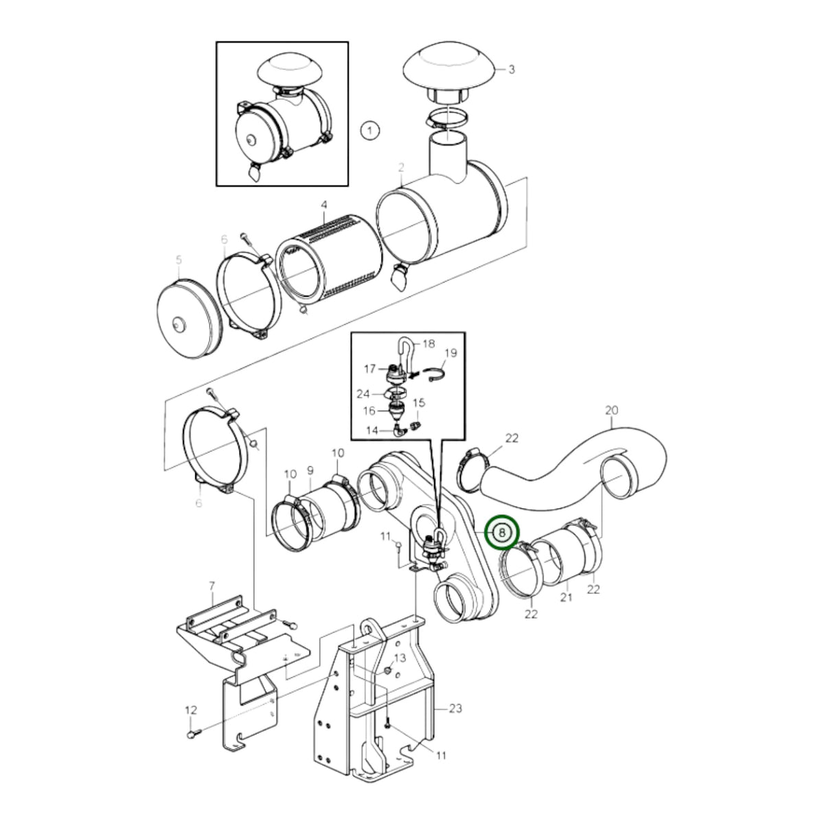 3884346 - Connecting Pipe